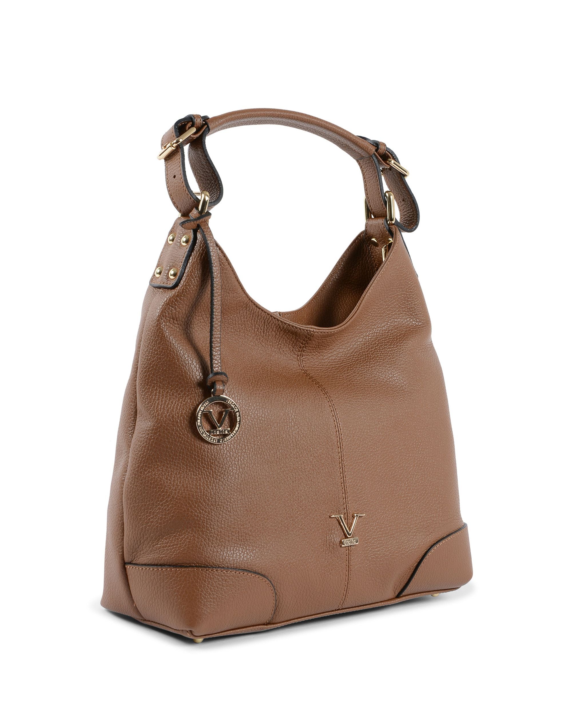 V Italia Womens Handbag Tan V319 52 DOLLARO CUOIO