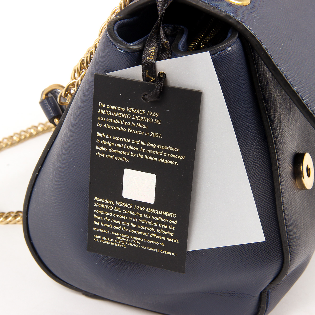 V 1969 Italia Womens Handbag Dark Blue PRISCILLA