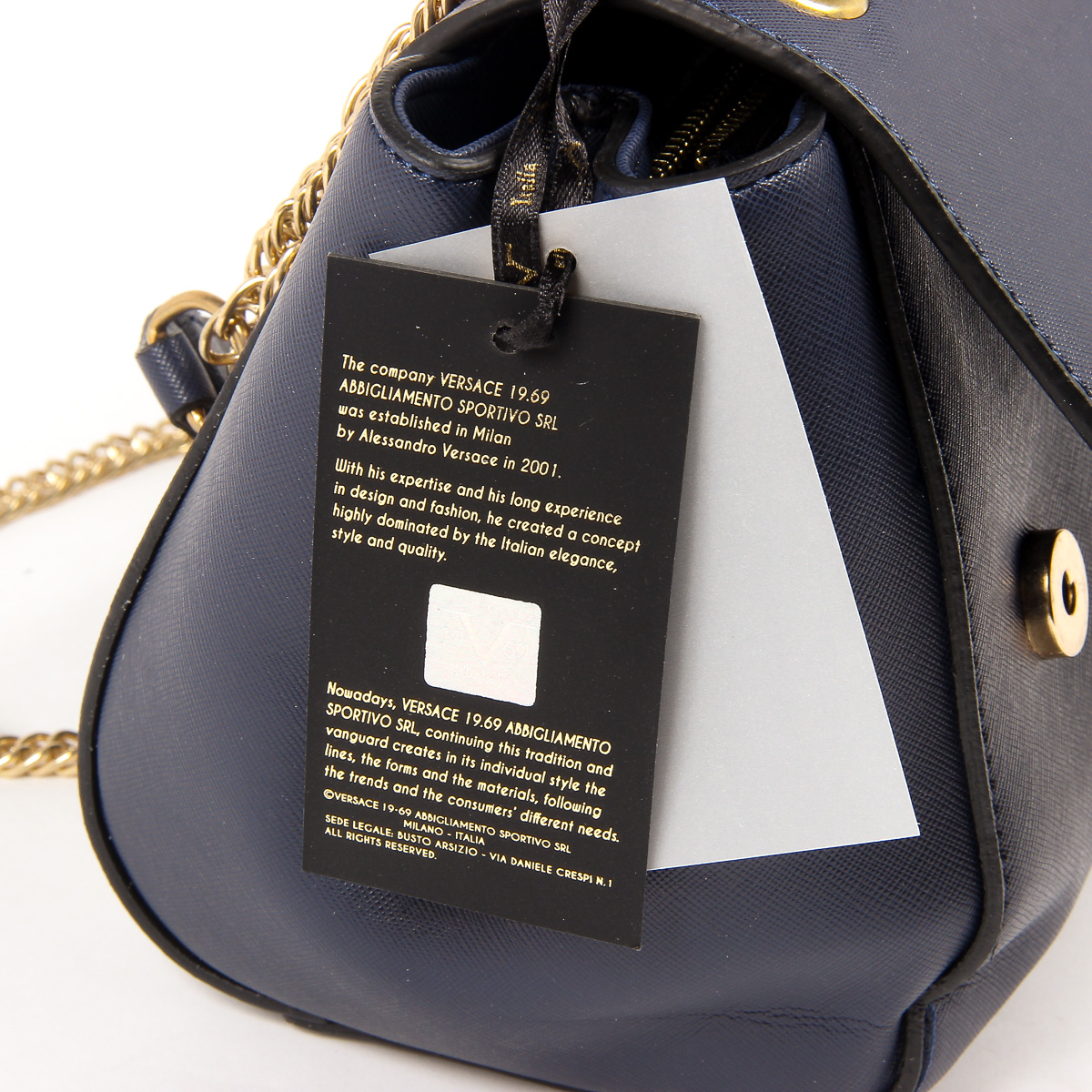 V 1969 Italia Womens Handbag Dark Blue PRISCILLA