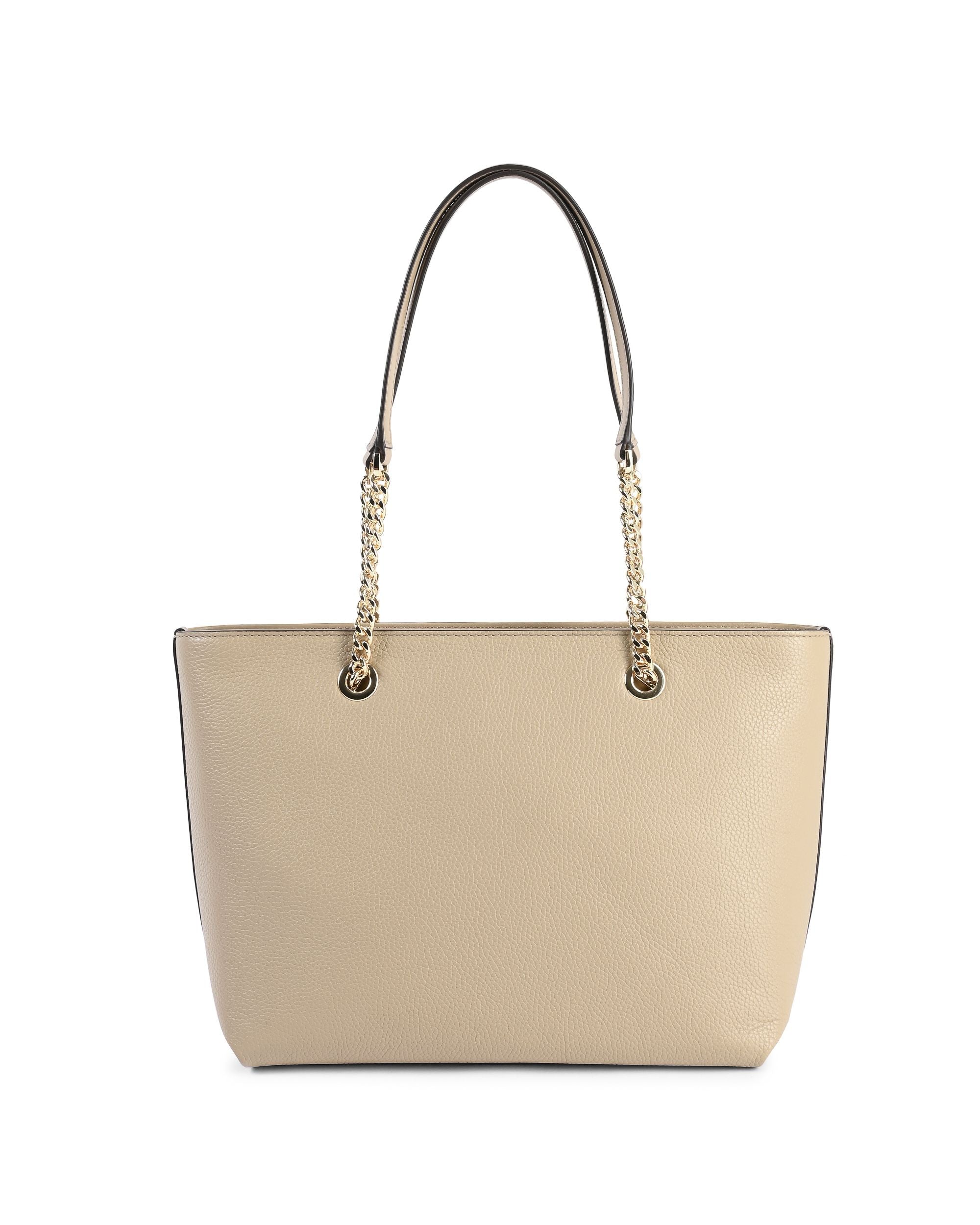 Michael Kors Bolso tote mediano con cadena y cremallera delantera 35F2GTTT2L CAMEL