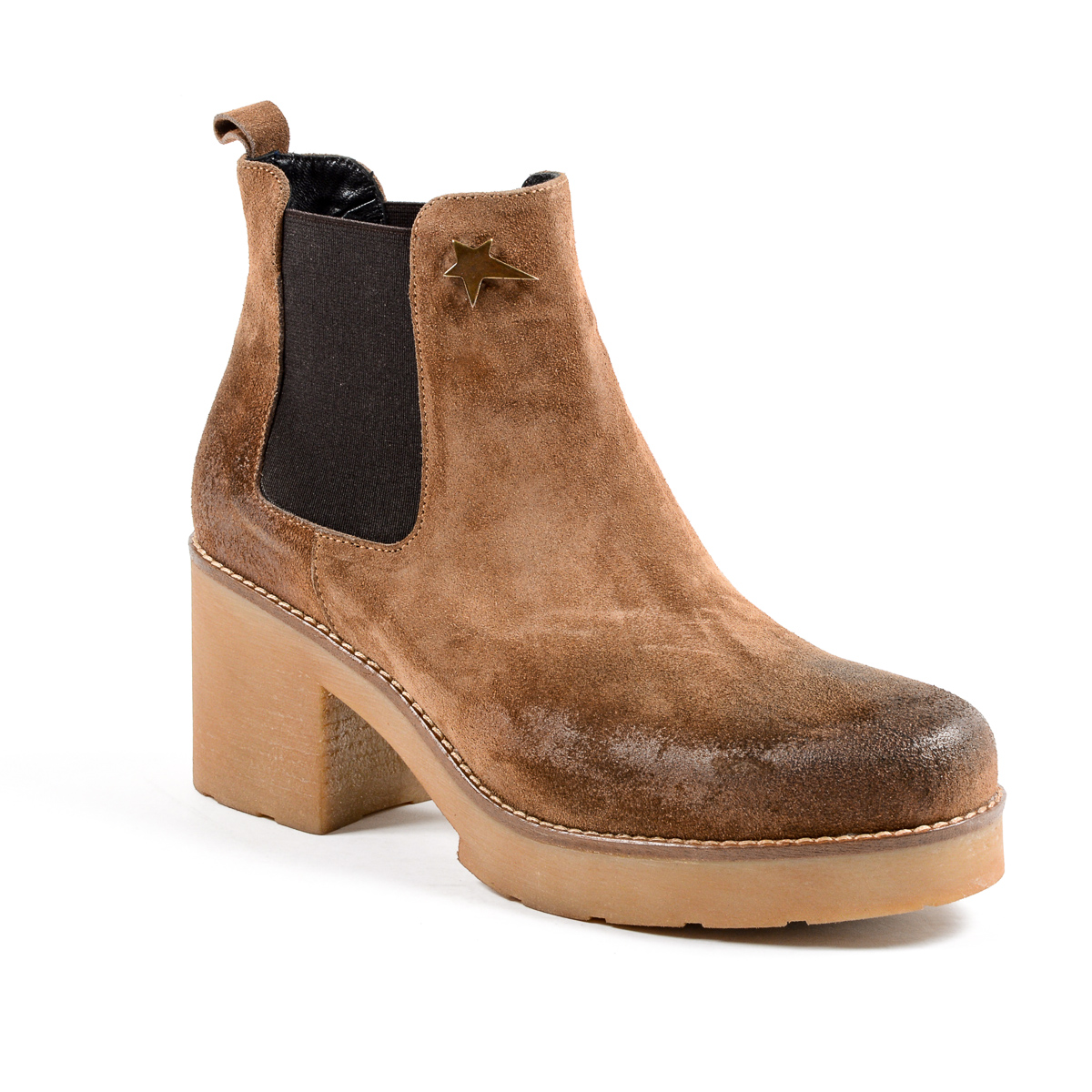 Andrew Charles Womens Ankle Boot Brown WENDY