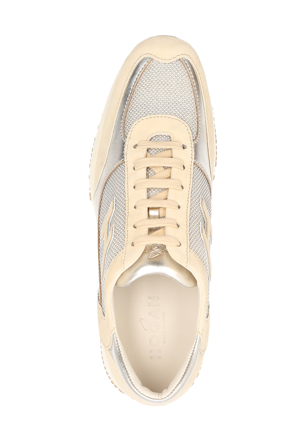 Hogan Womens Sneaker Gold Interactive HXW00N032420HQA89X