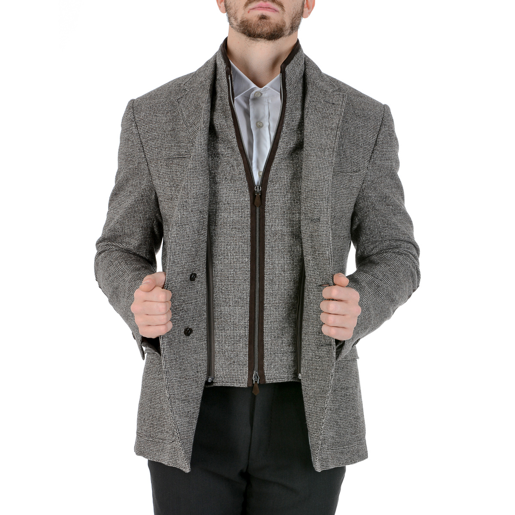 Corneliani Mens Jacket Long Sleeves Grey