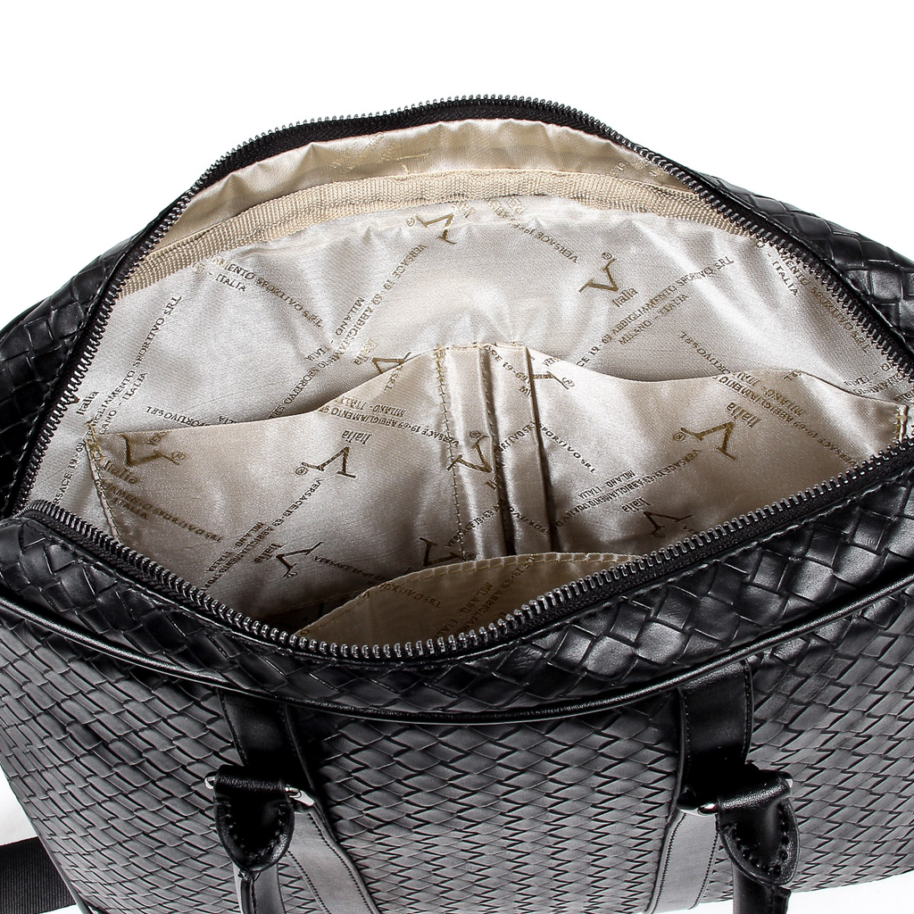 Bolso de mano para hombre V 1969 Italia negro EVAN