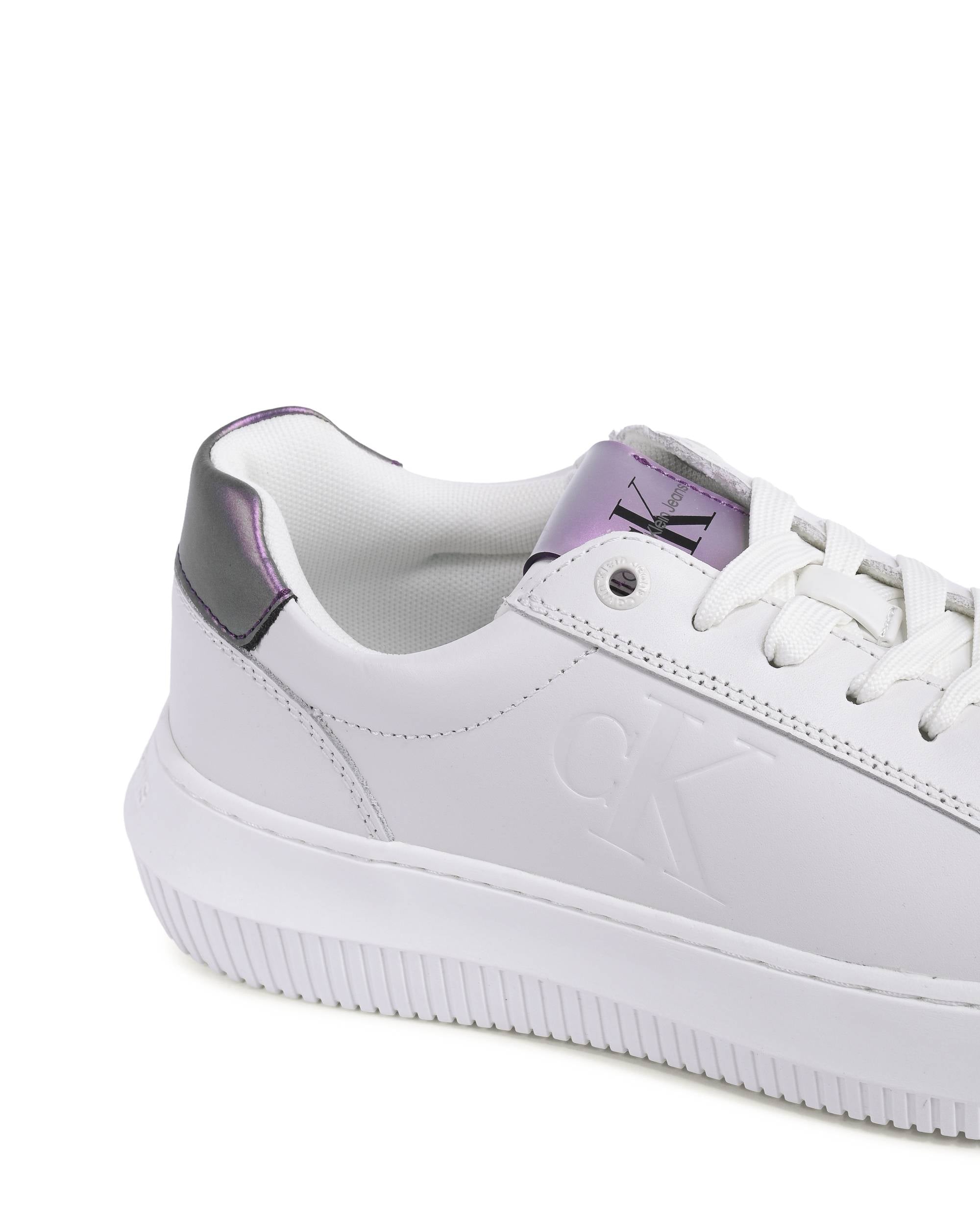 Zapatillas Calvin Klein para mujer blancas YW0YW0120201T