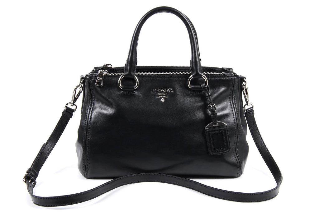 Bolso de compras Prada BN2866 Nero Soft Calf