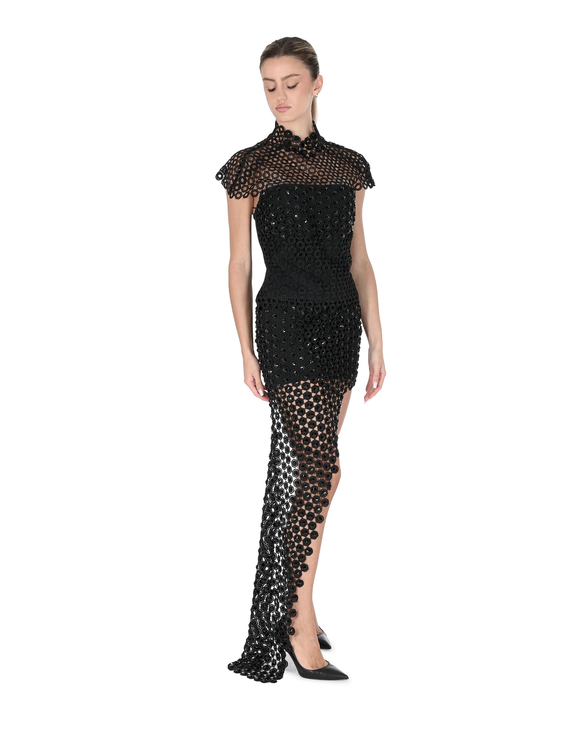 Falda de mujer David Koma AW24DK14S NEGRO 801