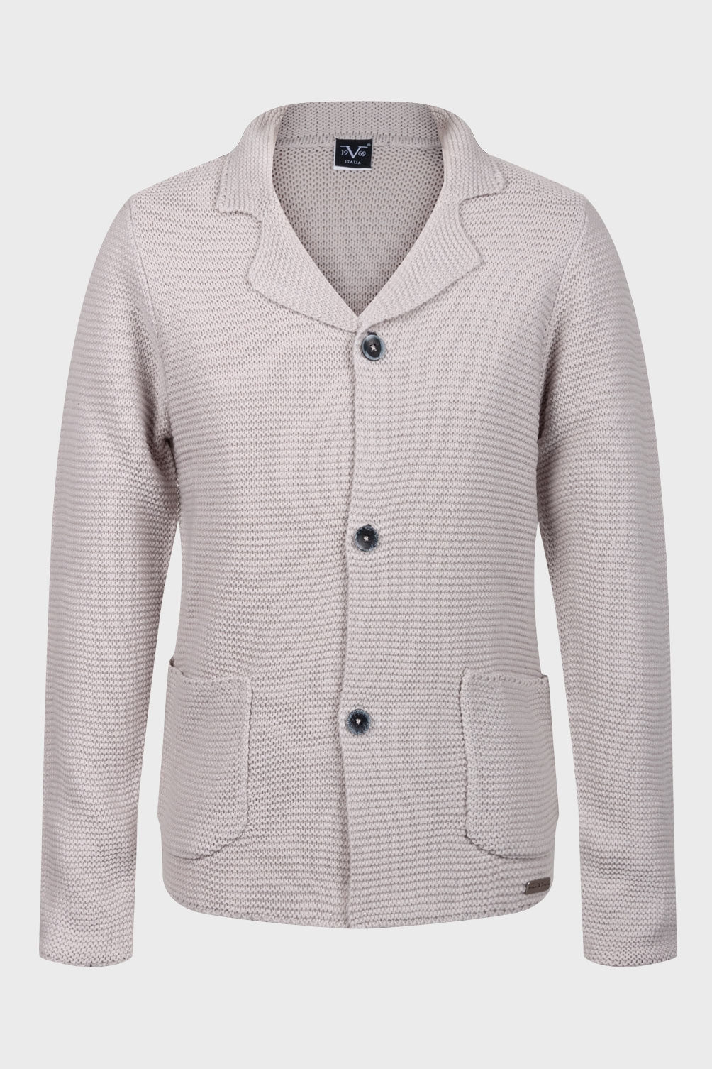 Suéter italiano para hombre 19V69, color crema, JOEY CREAM