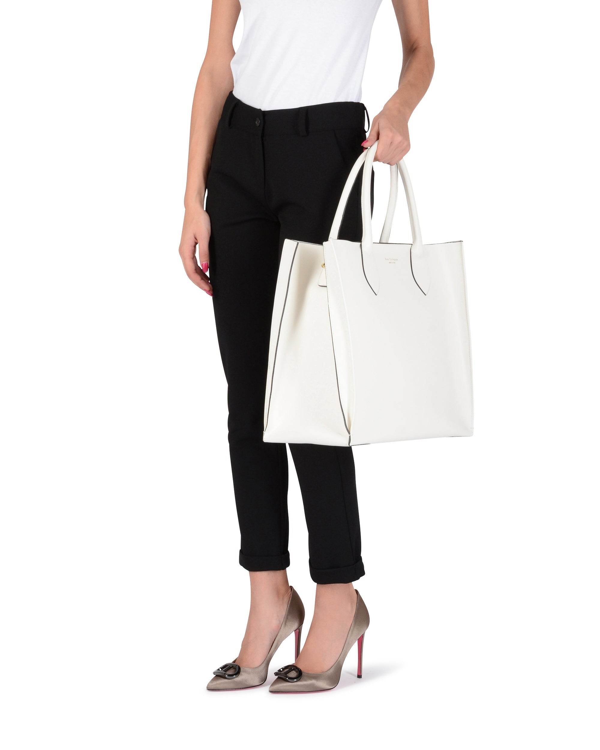 Bolso de mano blanco