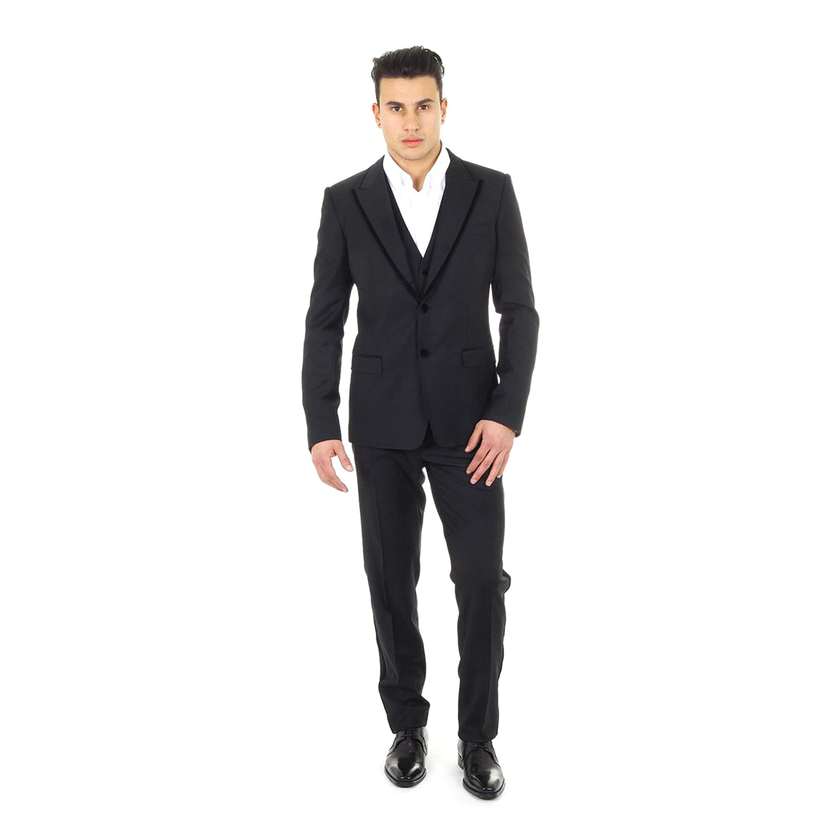 Dolce & Gabbana traje con chaleco para hombre G1FFMT FUBCT N0000
