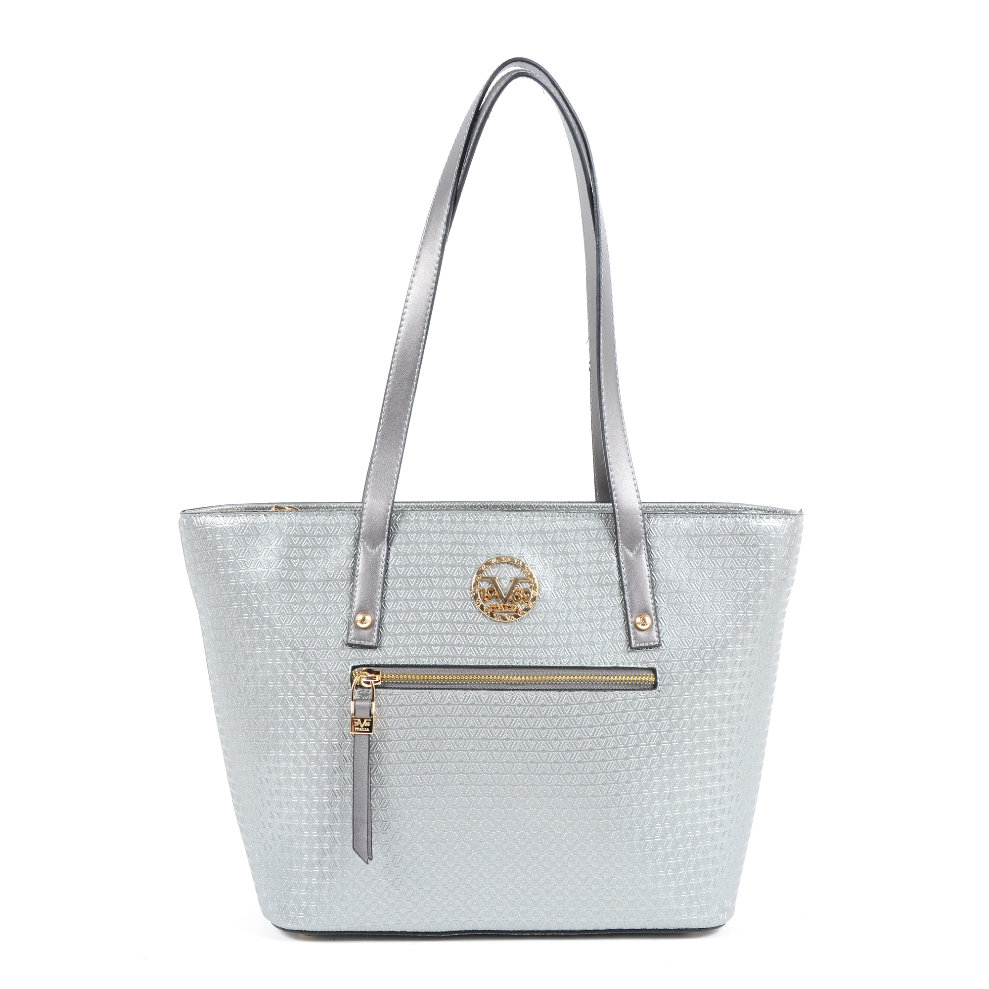 19V69 Italia Womens Handbag Silver 2410 SILVER
