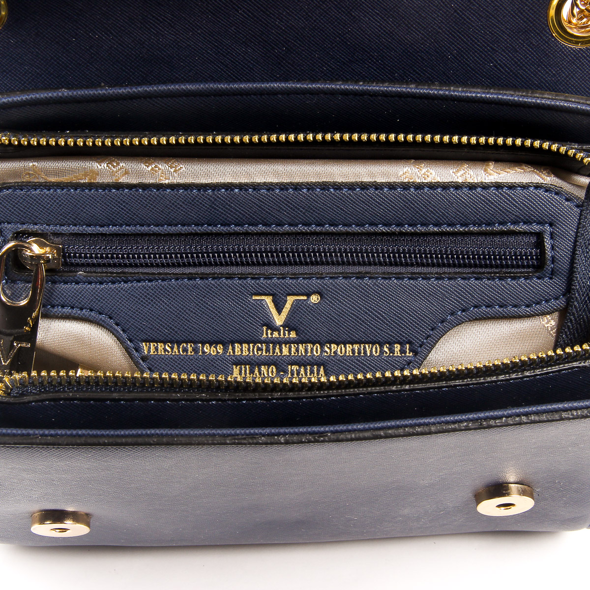 V 1969 Italia Womens Handbag Dark Blue PRISCILLA