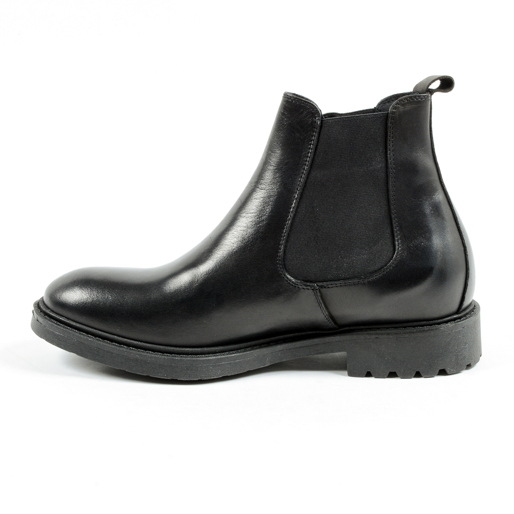 Andrew Charles Mens Ankle Boot Black KID
