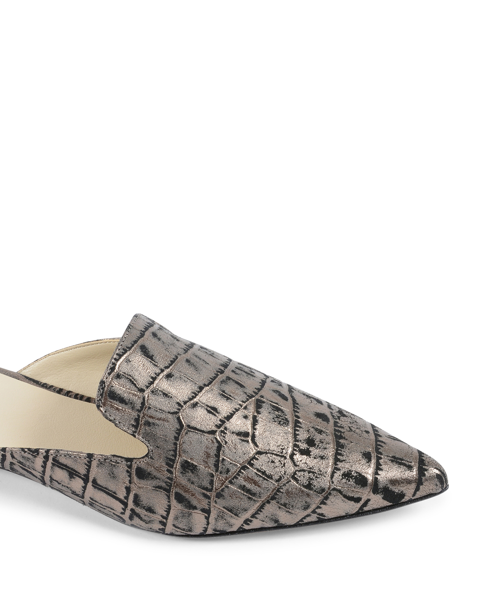 19V69 Italia Chanclas Mujer Plata SABOT DAMITA COCCO CANNA FUCILE