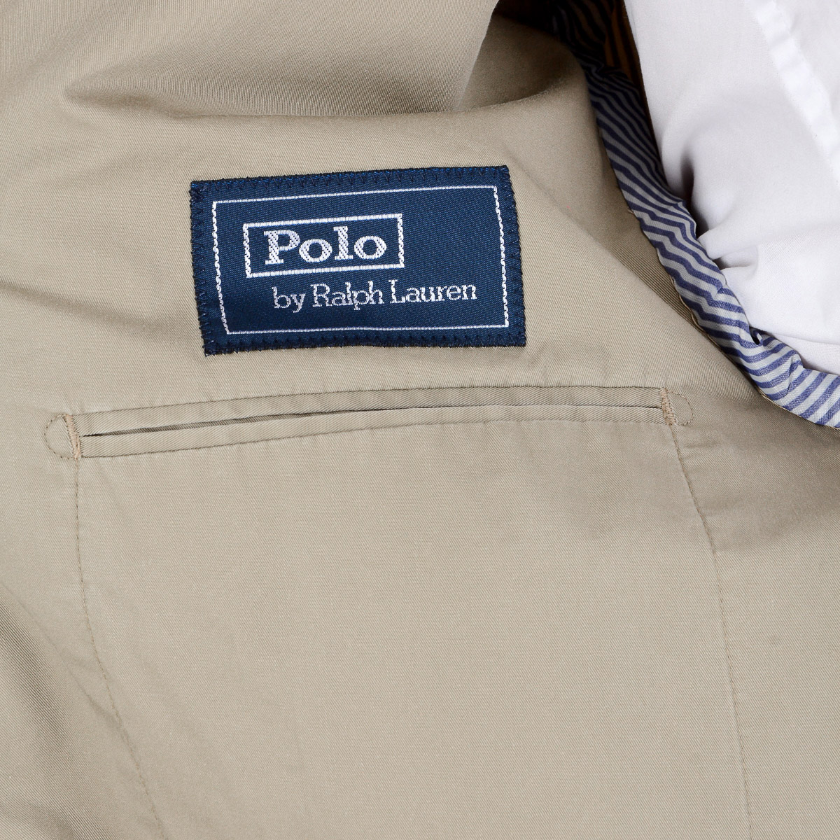 Chaqueta de hombre Polo by Ralph Lauren de manga larga en beige