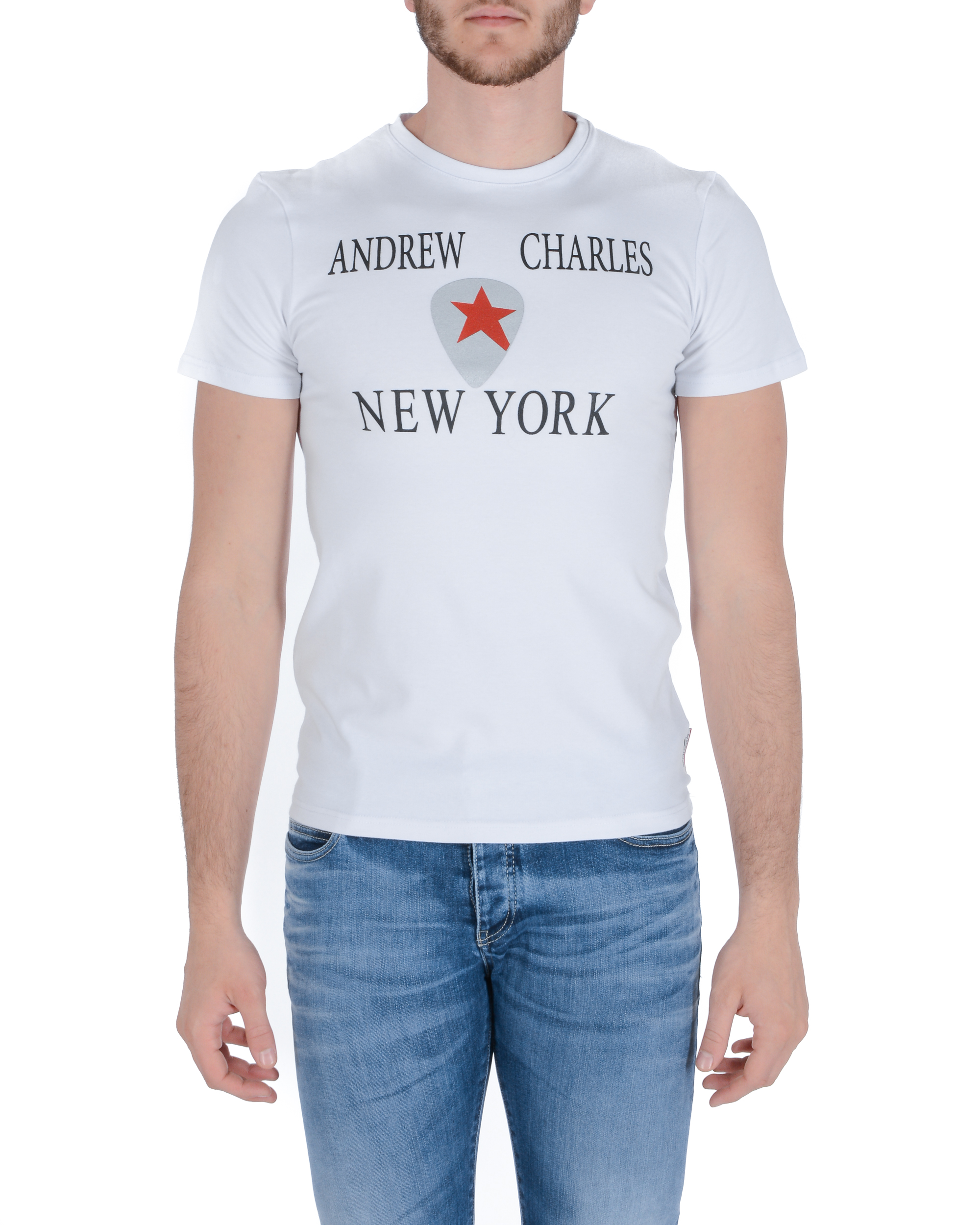Camiseta Andrew Charles para hombre KEITA BLANCA S14
