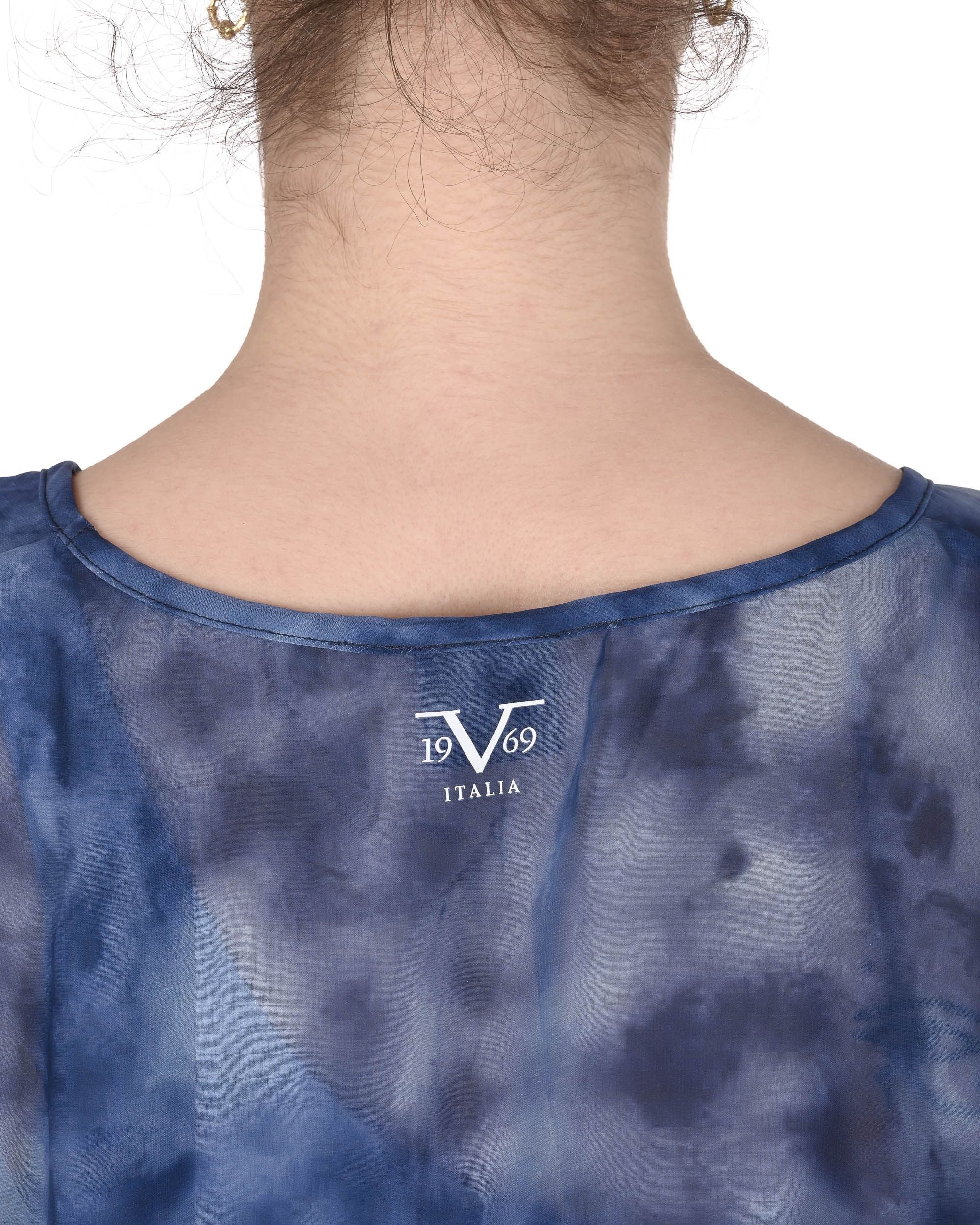 19V69 Italia Womens Swimwear Chiffon Dress VSC1WCU07 NAVY
