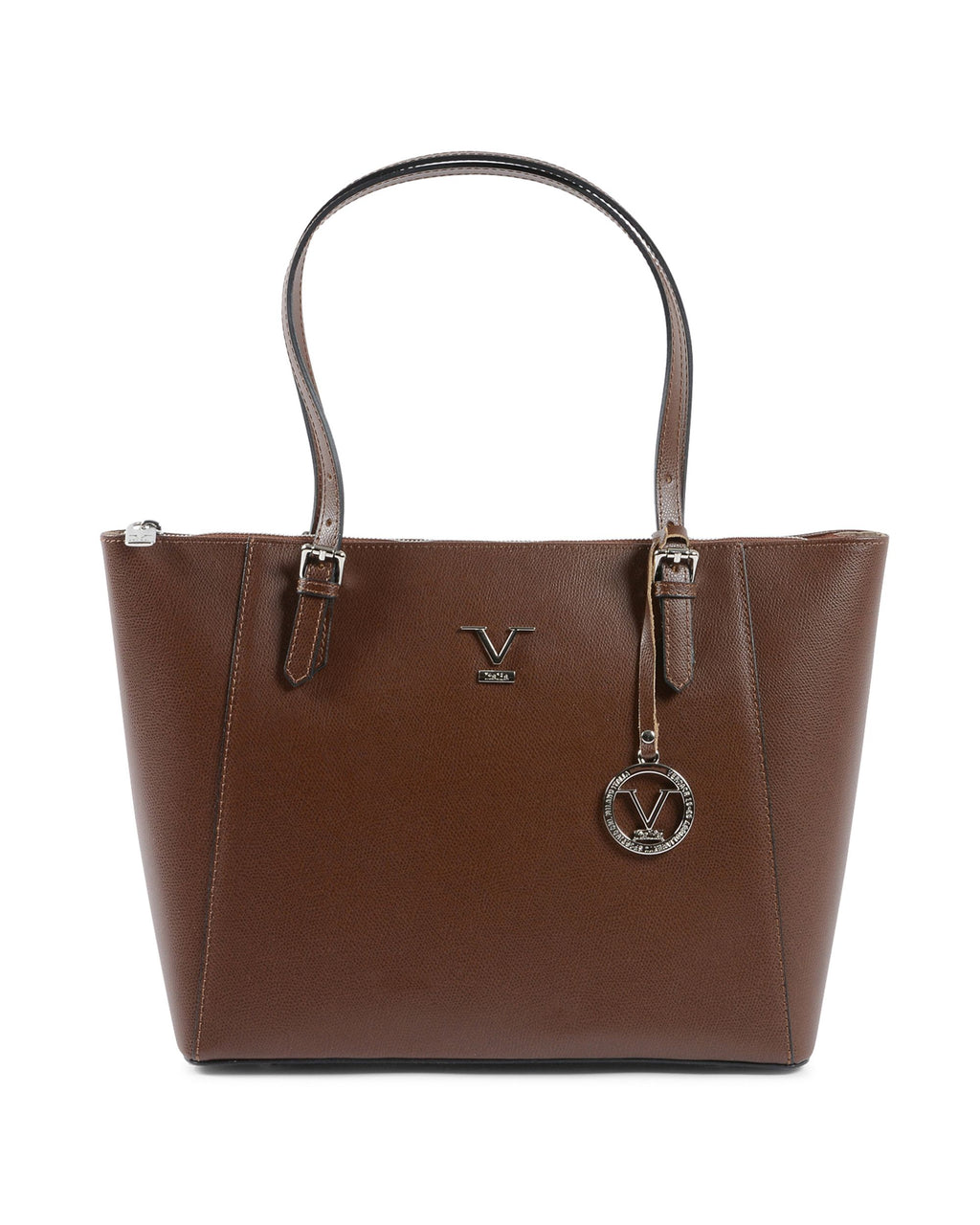 V Italia Womens Handbag Dark Brown V09 PALMELLATO CIOCCOLATO
