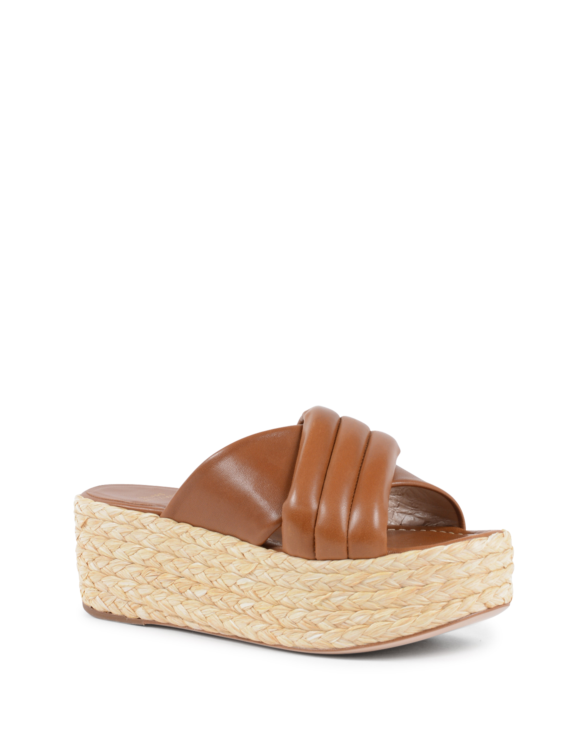 Stuart Weitzman Sandalia de plataforma para mujer color tostado PUFFTOPRAFFIA
