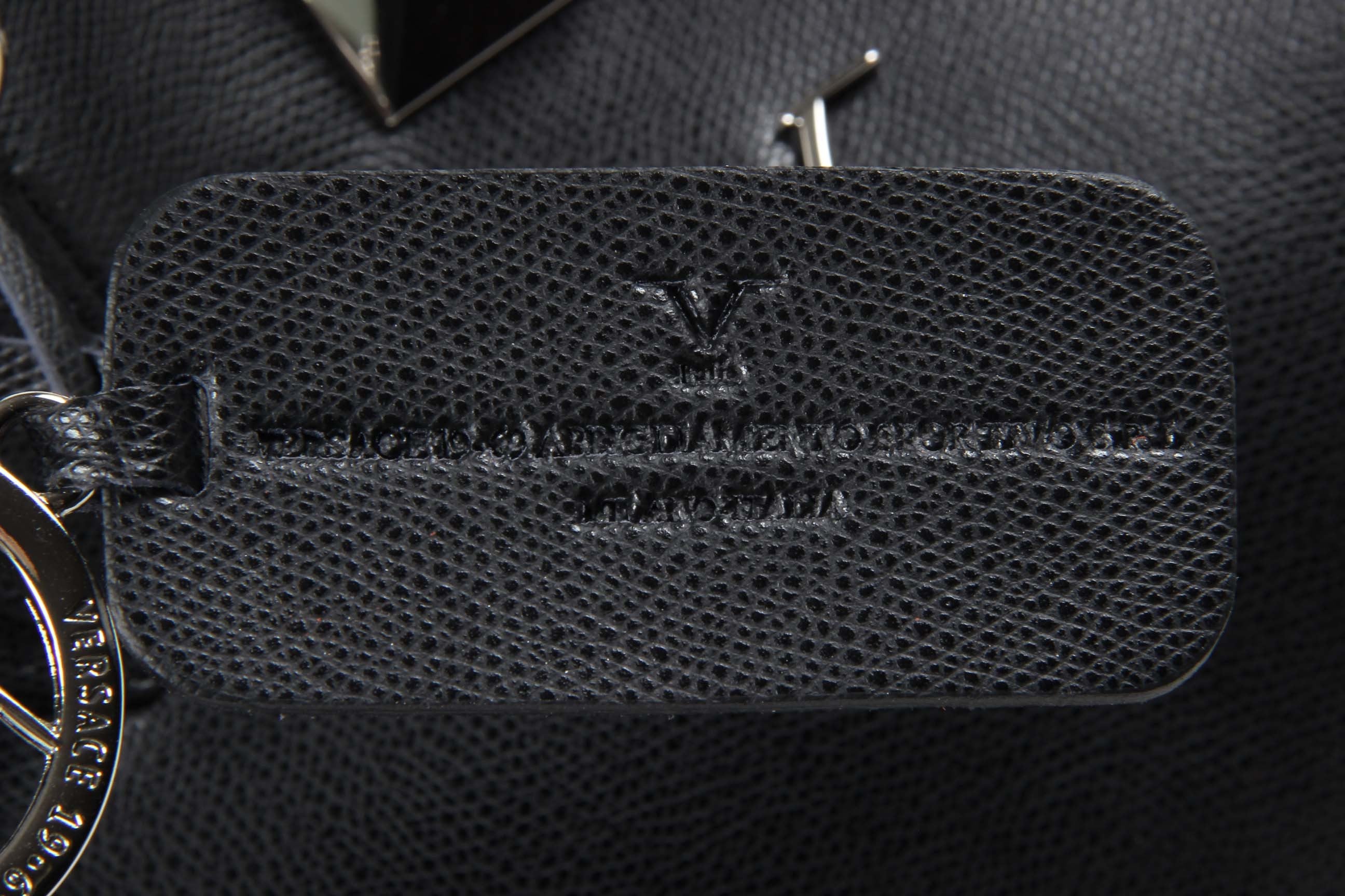 Bolso de mano para mujer V 1969 Italia V013-S SAFFIANO NEGRO