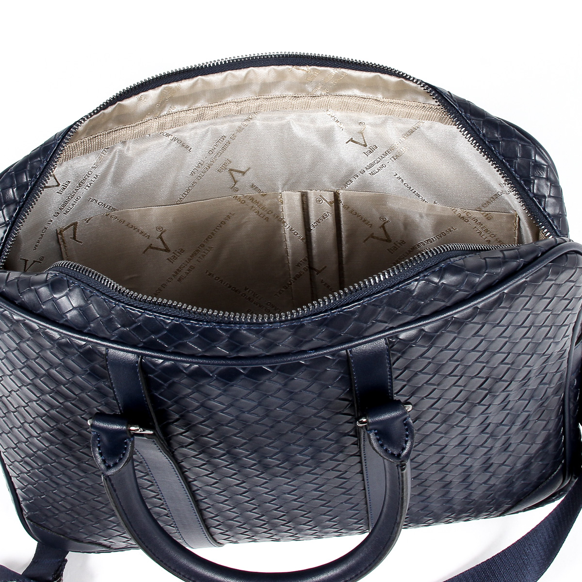 Bolso de mano para hombre V 1969 Italia azul EVAN