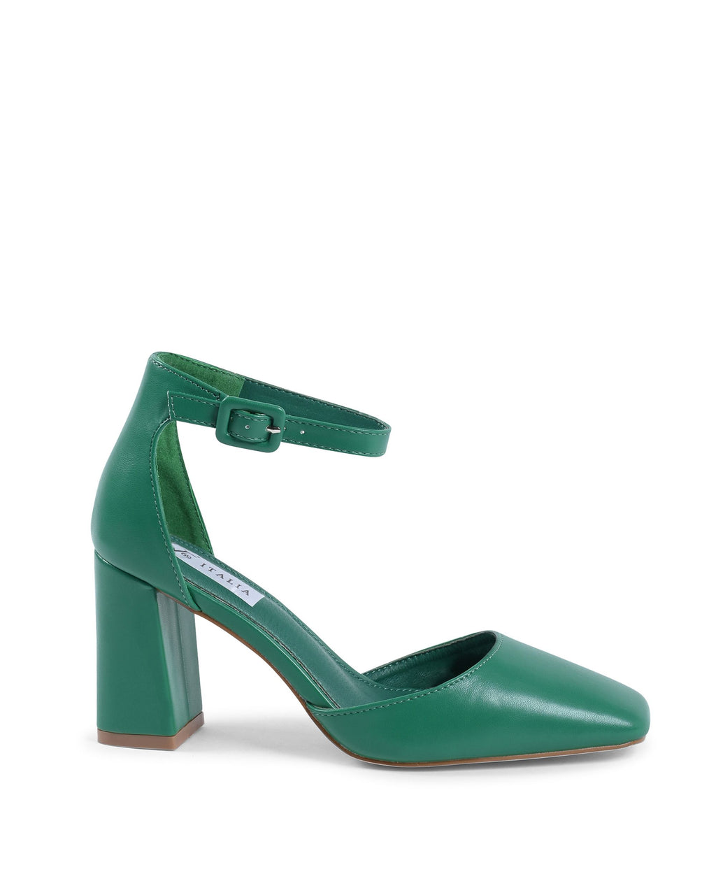 19V69 Italia - Zapatos de salón con tira al tobillo para mujer, color verde HLL0127 VERDE