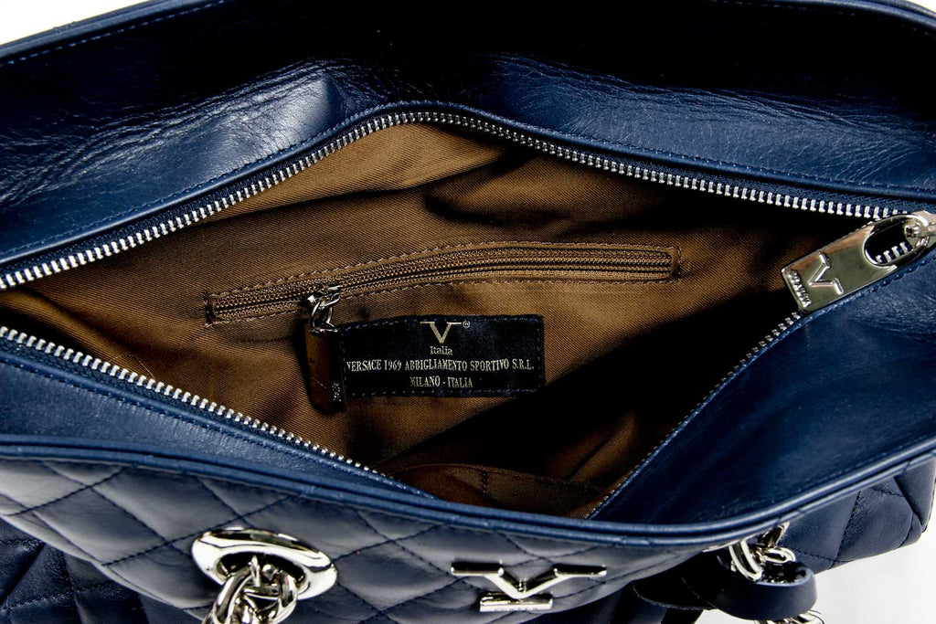 Bolso de mano para mujer V 1969 Italia V011 S BLUE JEANS