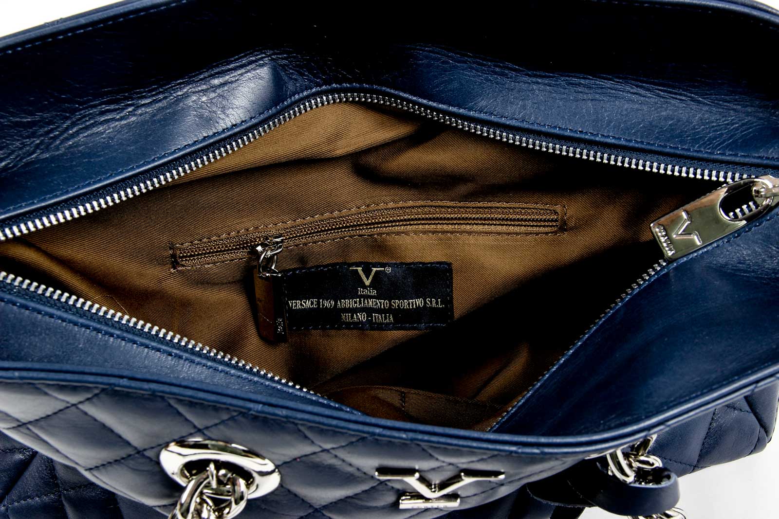 Bolso de mano para mujer V 1969 Italia V011 S BLUE JEANS