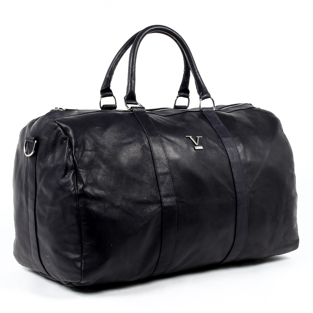 V 1969 Italia Mens Sport Bag Blue BERLINO