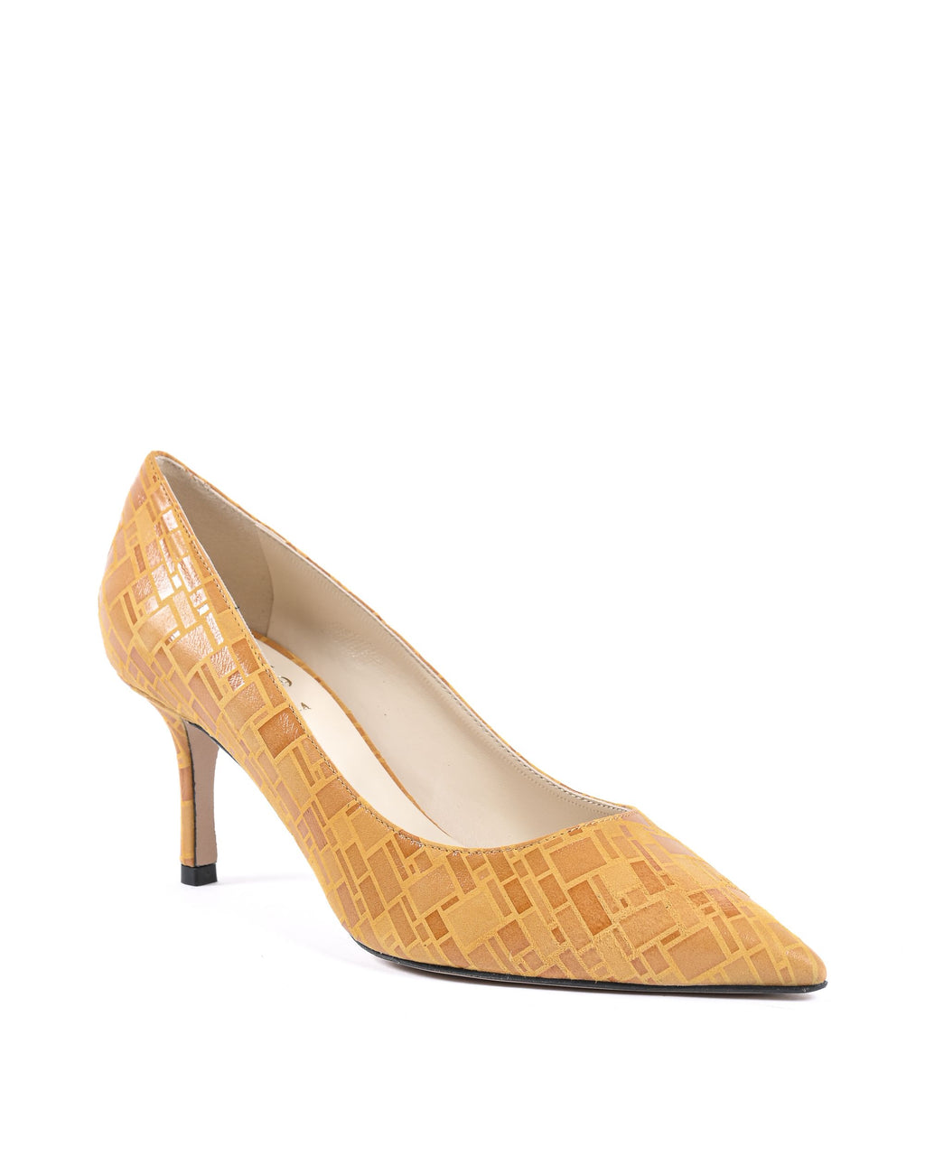 19V69 Italia Zapatos de salón para mujer amarillos INES65 SELLO AMARILLO