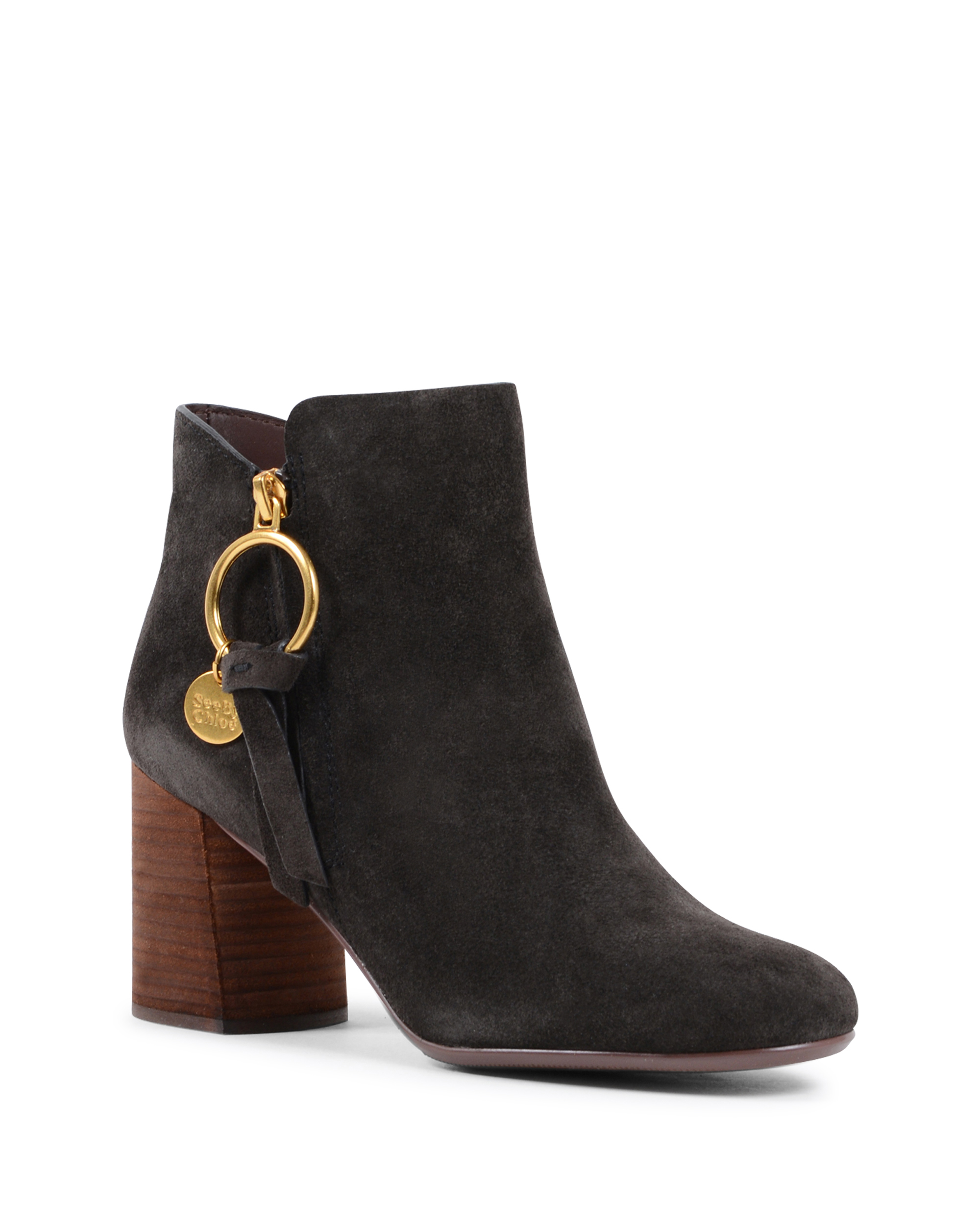 ChloÃ¨ Womens Ankle Boot Dark Brown SB31148A B024 DARK BROWN