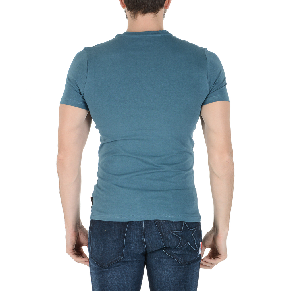 Camiseta Andrew Charles para hombre, manga corta, cuello redondo, verde, KEITA