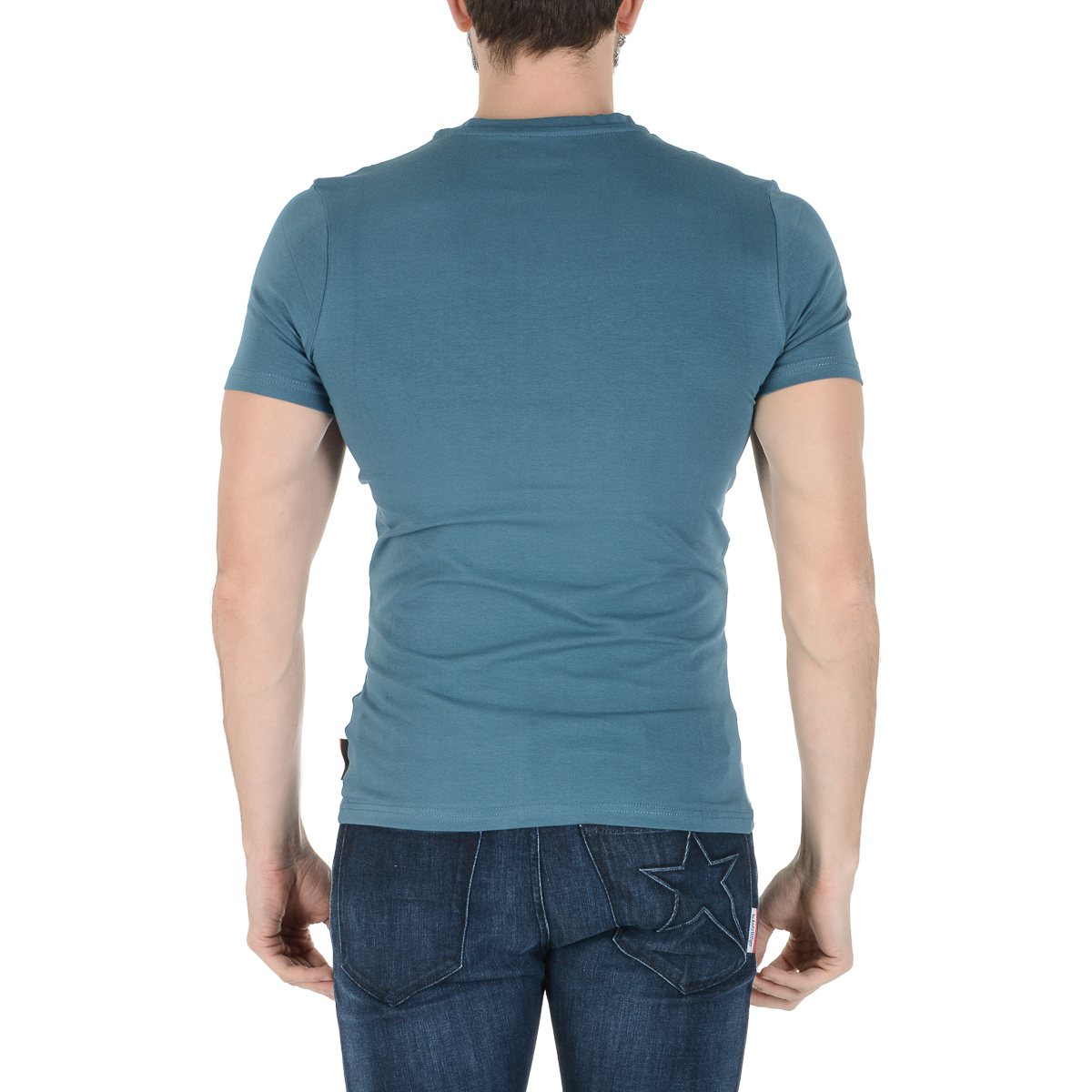 Camiseta Andrew Charles para hombre, manga corta, cuello redondo, verde, KEITA