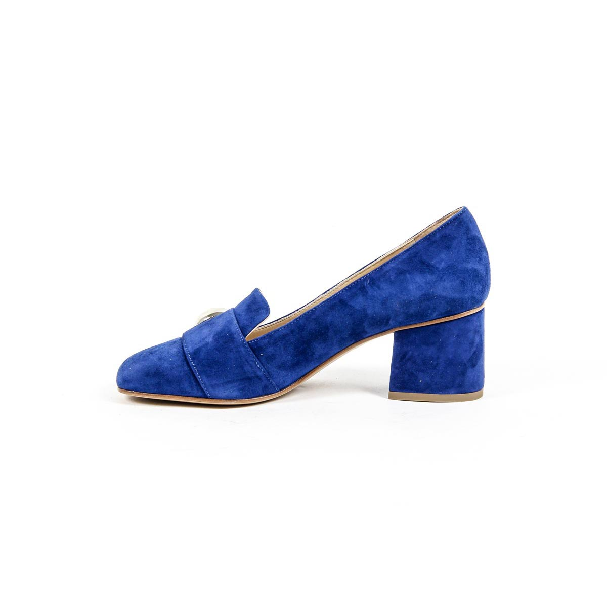 Zapatos de salón para mujer V 1969 Italia 312113 CAMOSCIO COBALTO