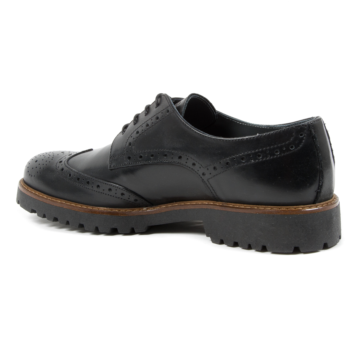 Zapatos brogue negros para hombre de Andrew Charles EDWIN