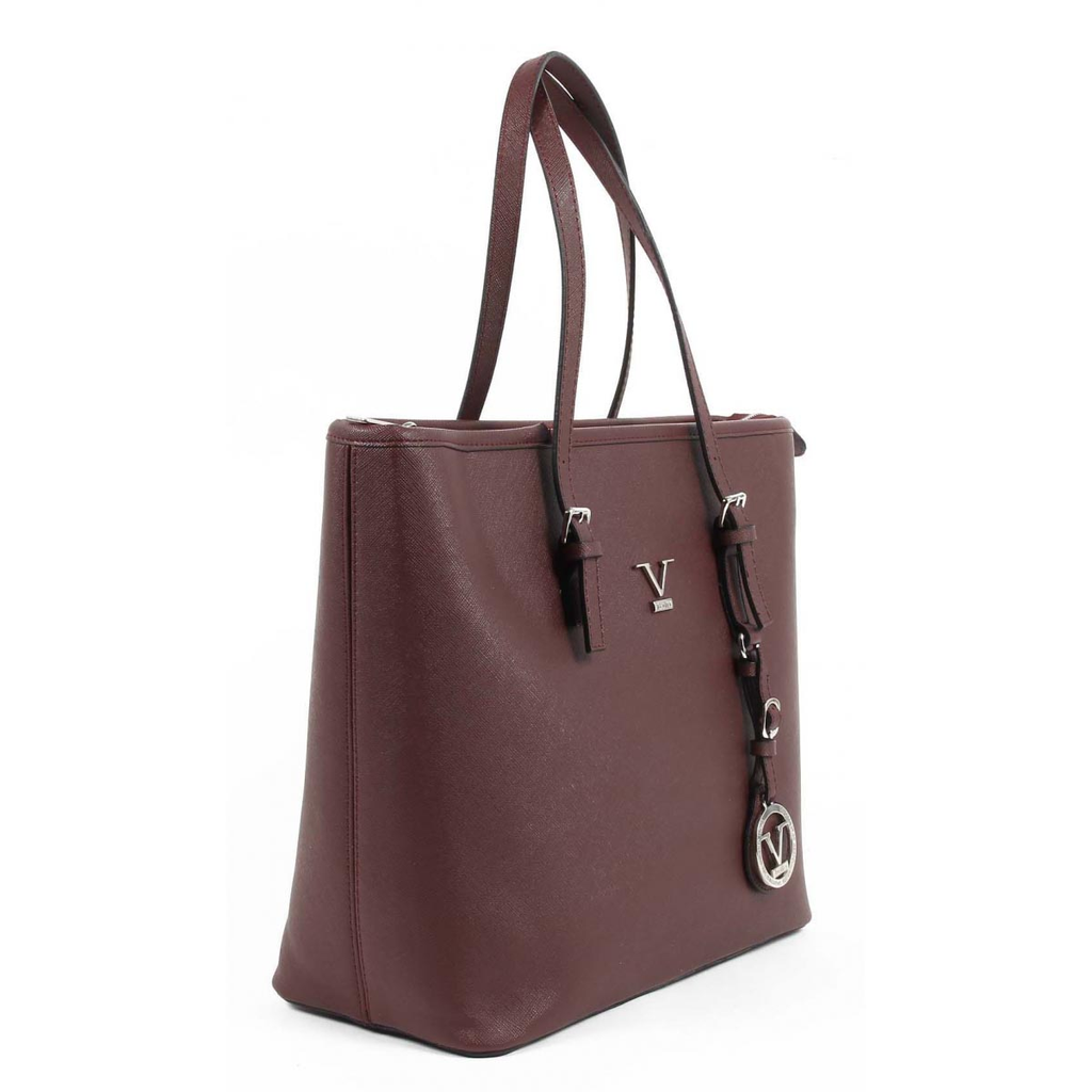 Bolso de mano para mujer V 1969 Italia VE010 ROJO CLARET