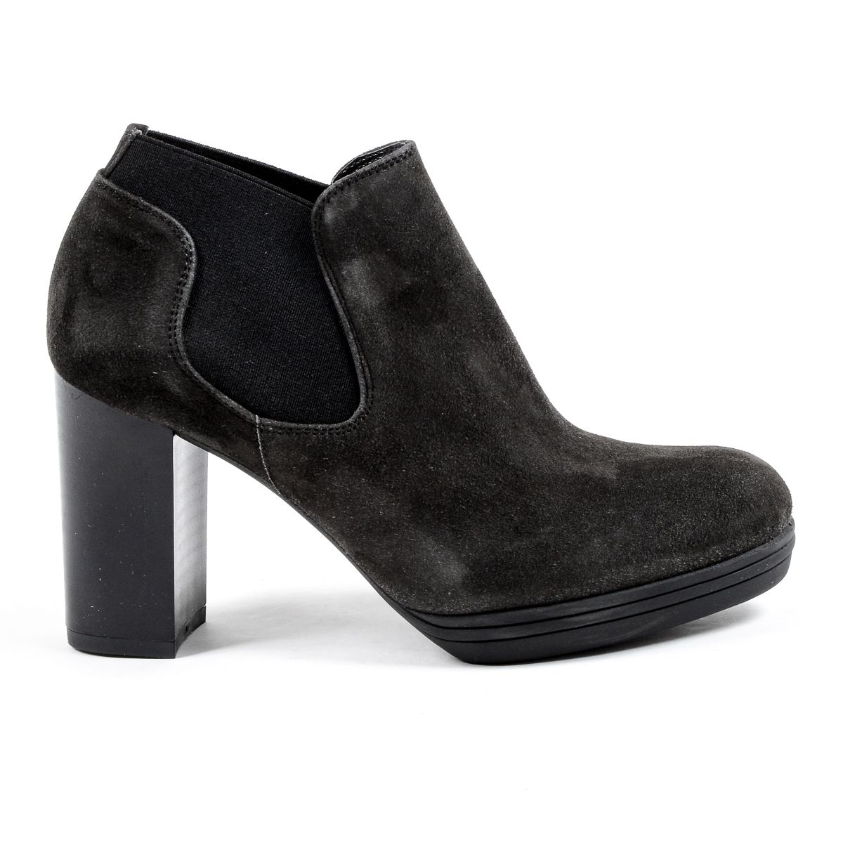 V 1969 Italia - Botines de tacón para mujer, color gris oscuro, GRACY