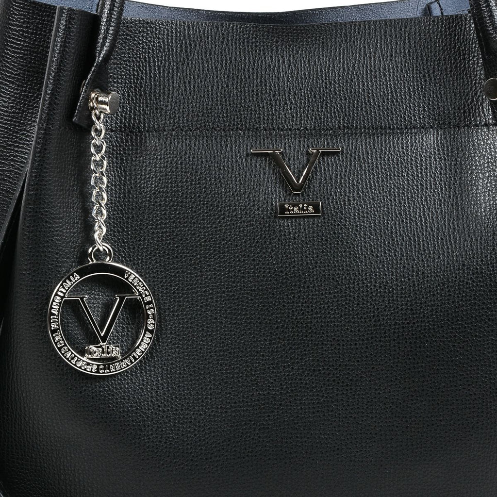 Bolso de mano para mujer V 1969 Italia negro TATIANA