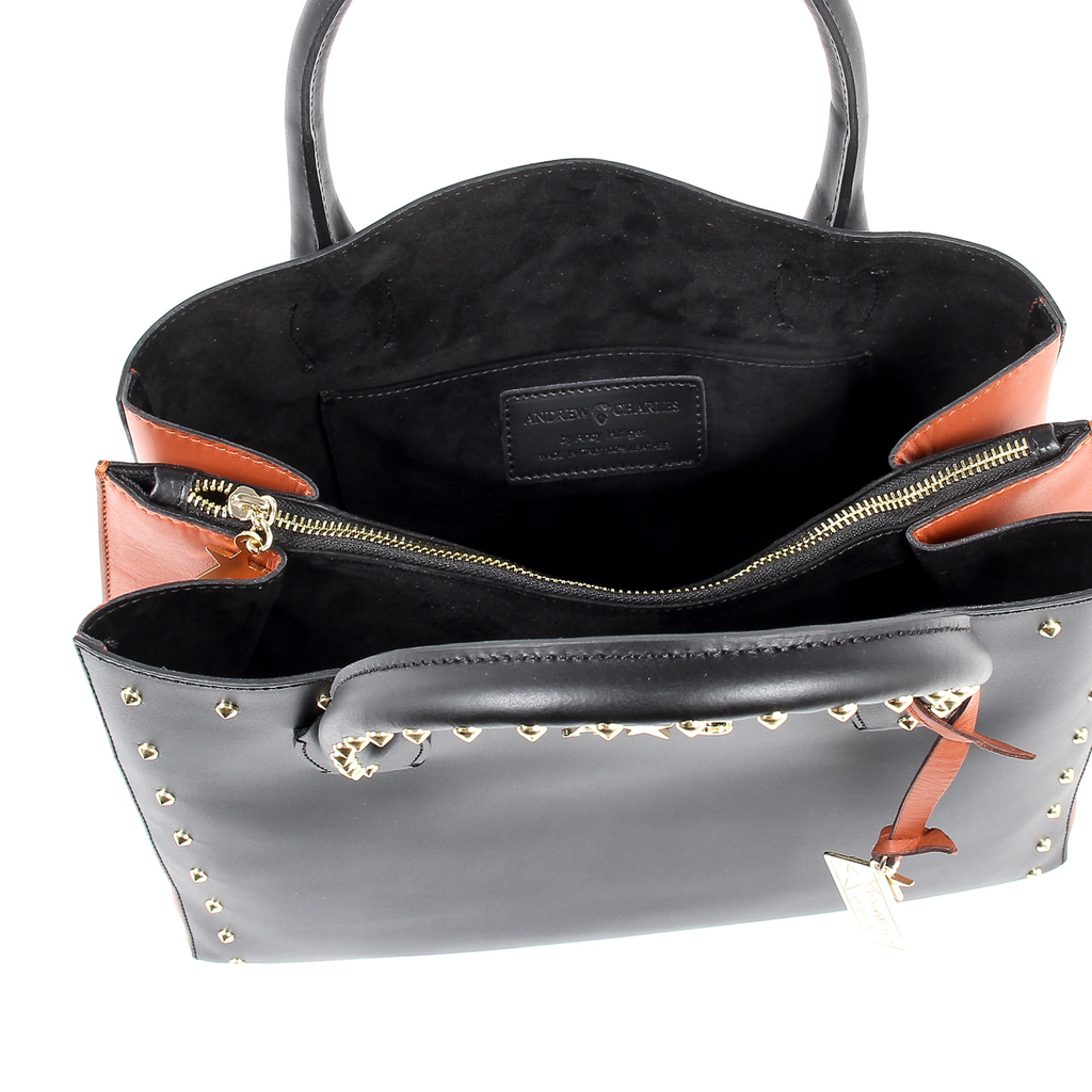 Andrew Charles Womens Handbag Black NELLY