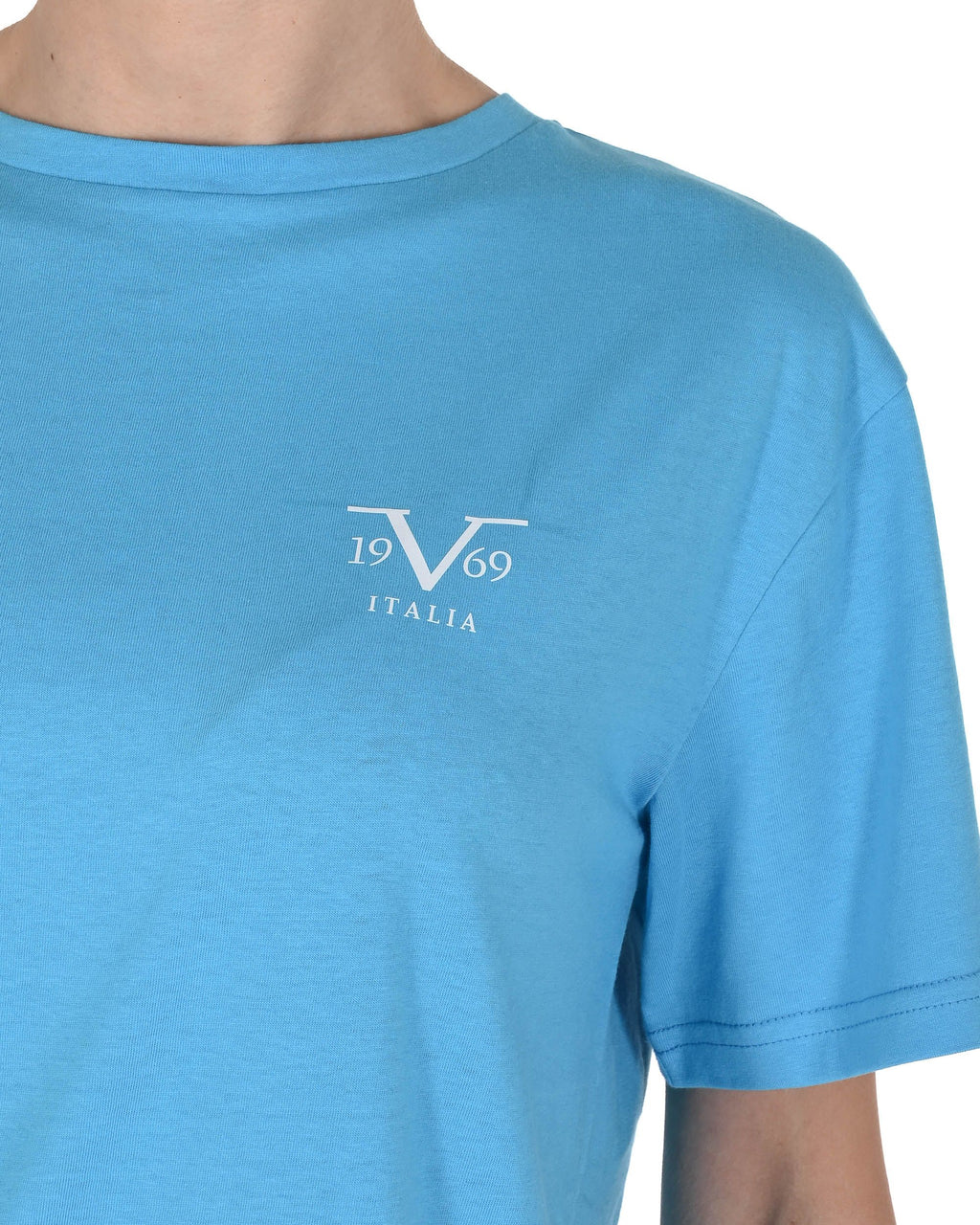 19V69 Italia Womens Basic T-Shirt VSC1WTS01 AZURE