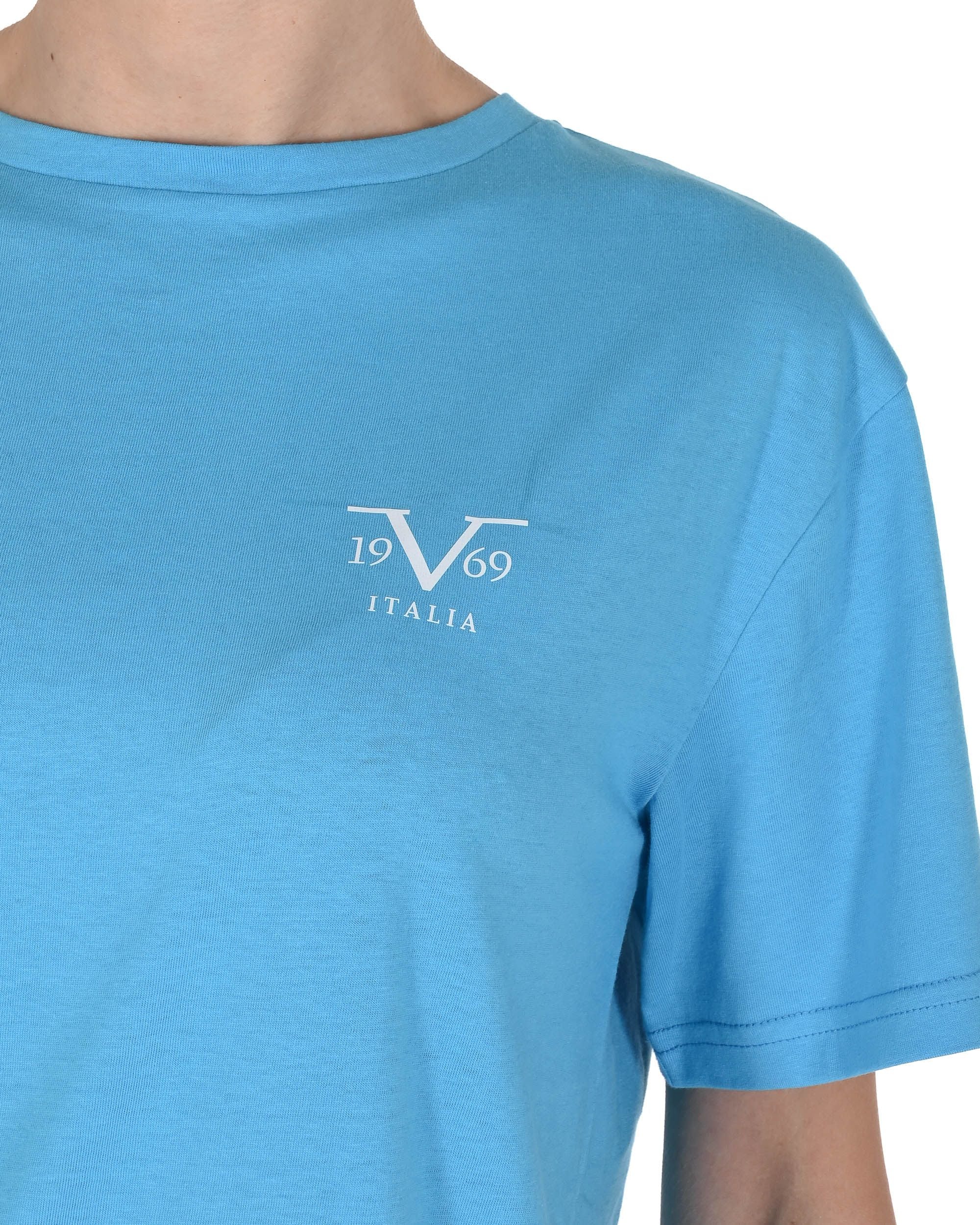 19V69 Italia Womens Basic T-Shirt VSC1WTS01 AZURE