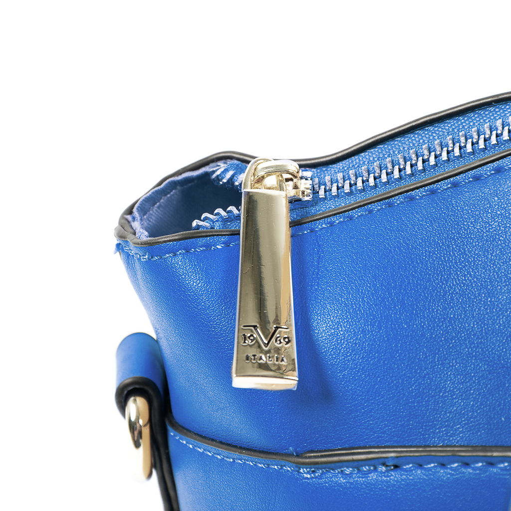 Bolso de mano para mujer V 1969 Italia Azul GIULIA