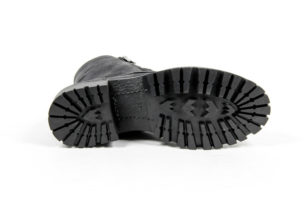 Bota corta para mujer V 1969 Italia B1476 NABUK NERO