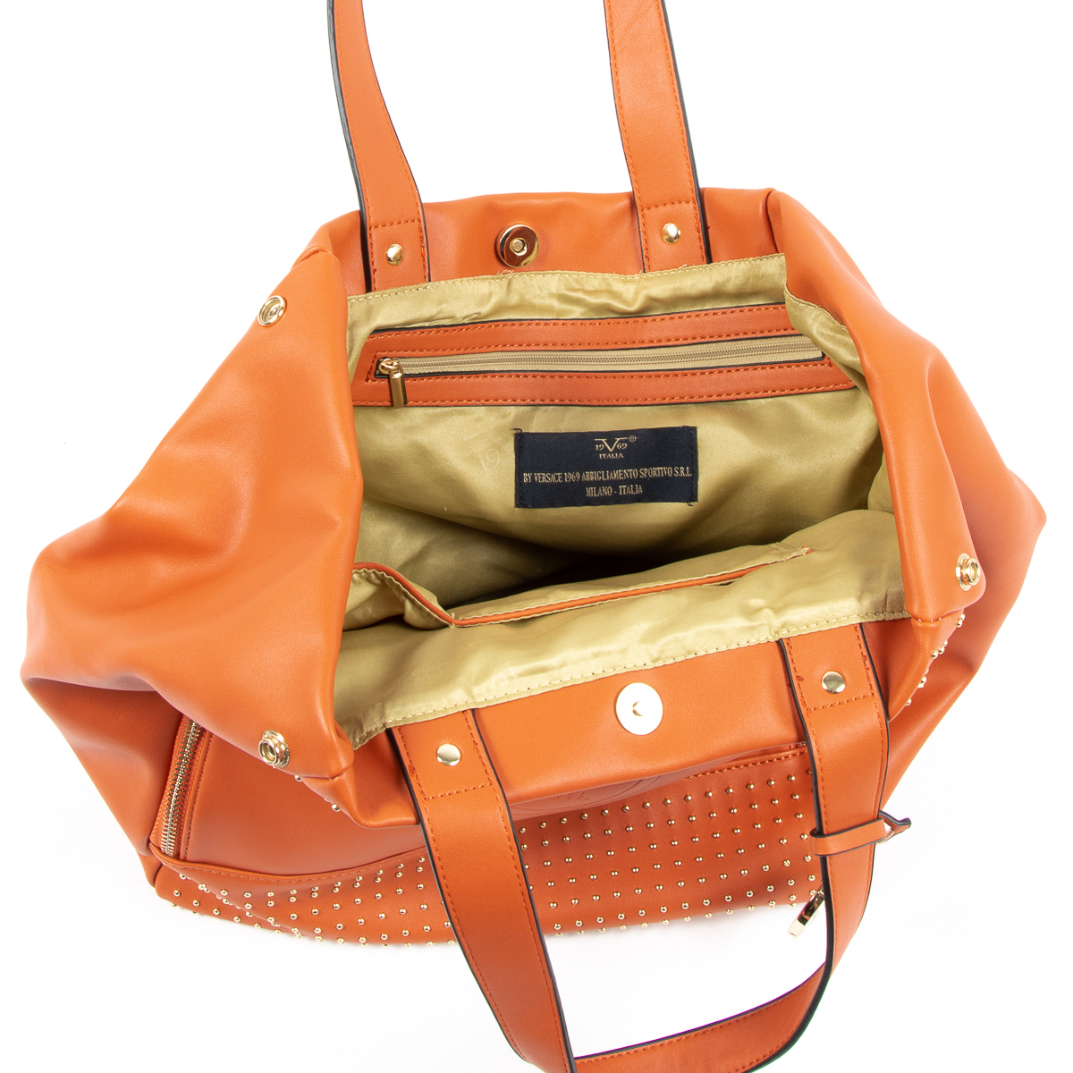 Bolso de mano para mujer V 1969 Italia naranja OLIVIA