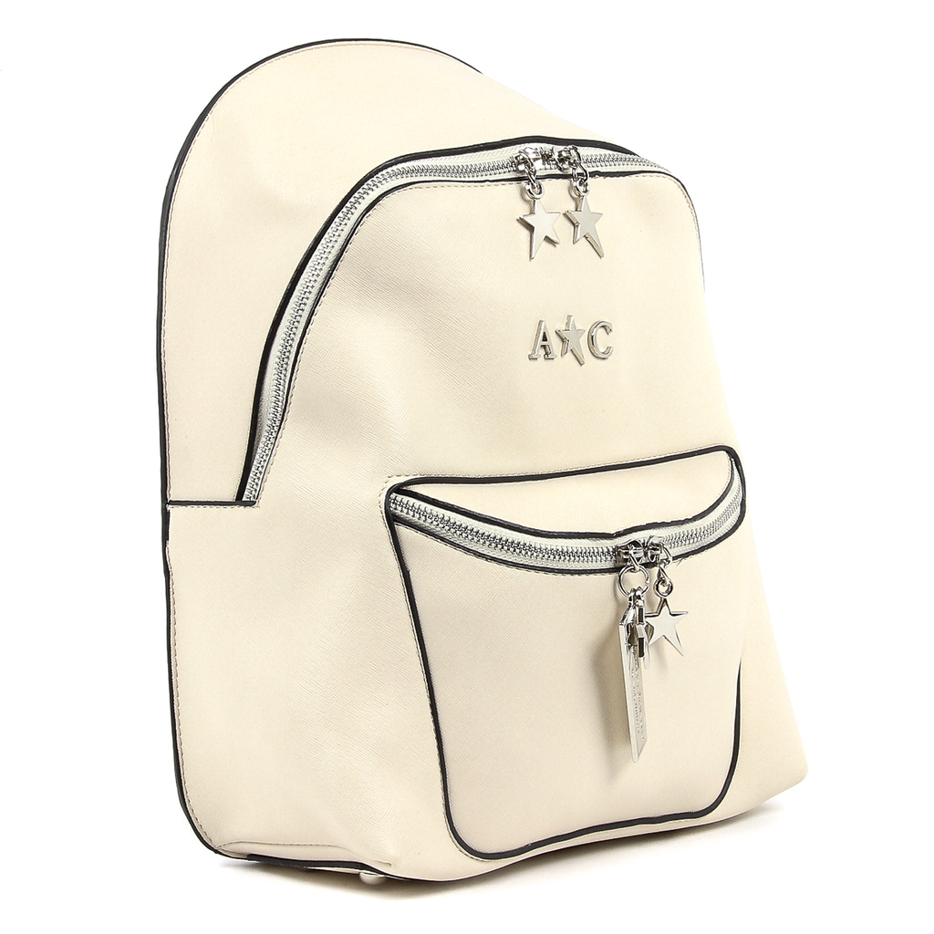Andrew Charles Womens Backpack Beige NAOMI