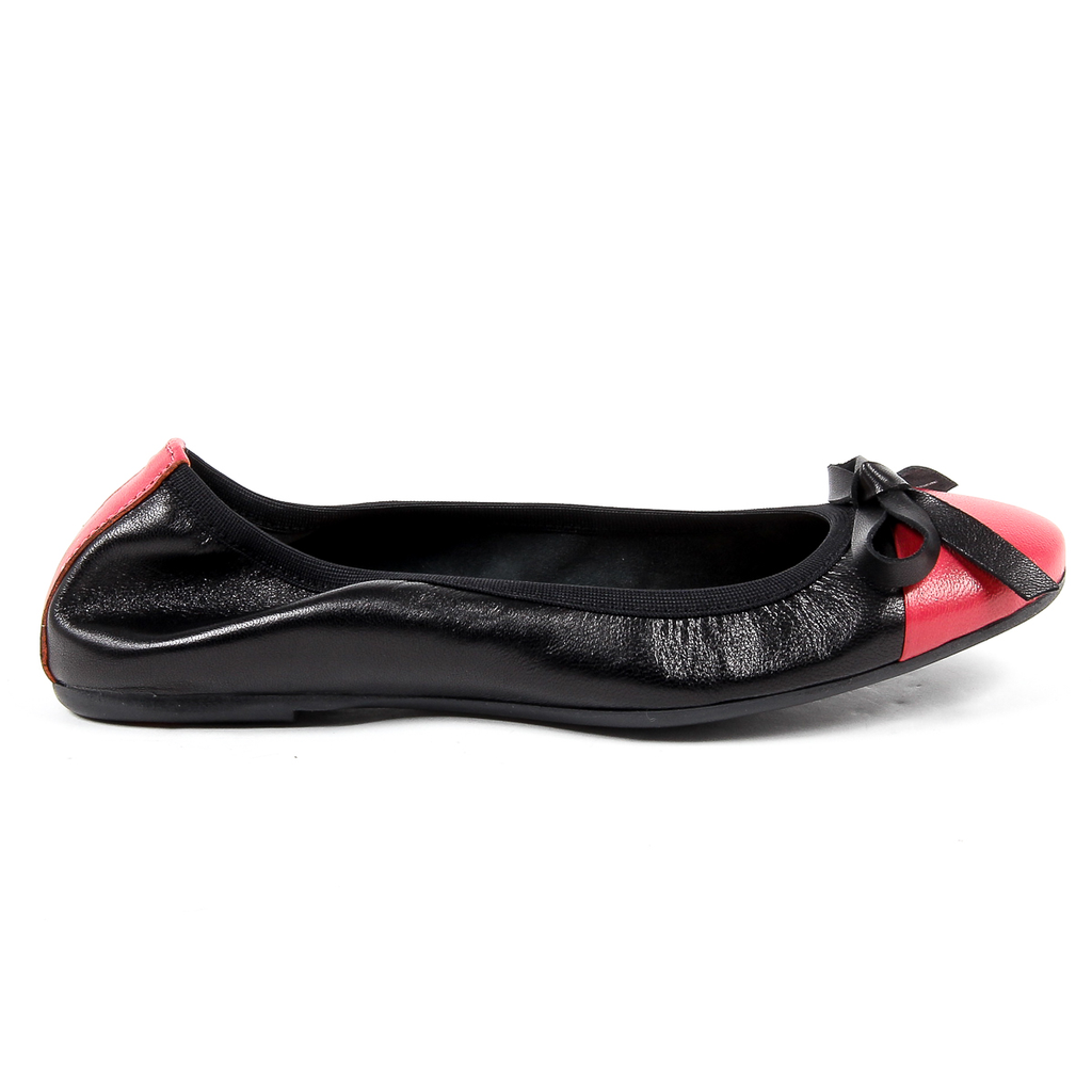 V 1969 Italia Womens Soft Ballerina Black PAMELA