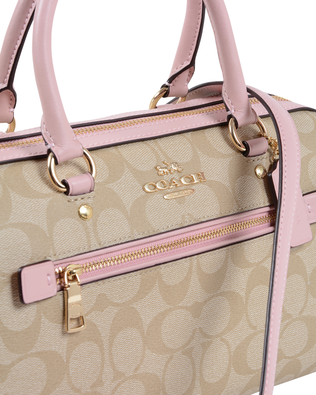Bolso de mano Coach para mujer beige 83607 BLOSSOM
