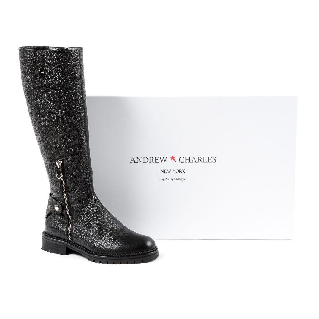 Andrew Charles Womens High Boot Dark Grey SUZI