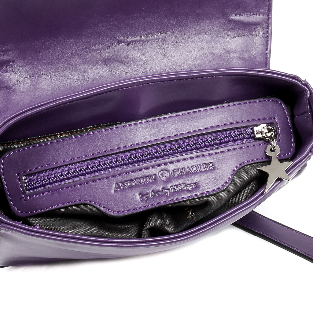 Bolso de mano para mujer Andrew Charles morado SKYLA