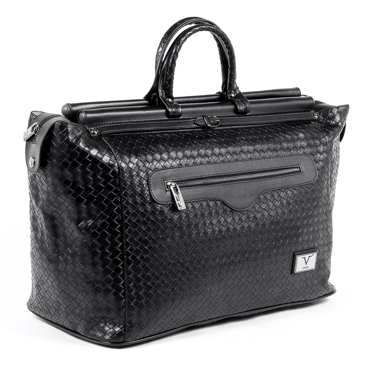Bolso de mano para hombre V 1969 Italia, color negro, GARY